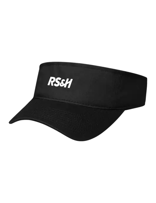 Black Cap Visor w/RS&H Logo