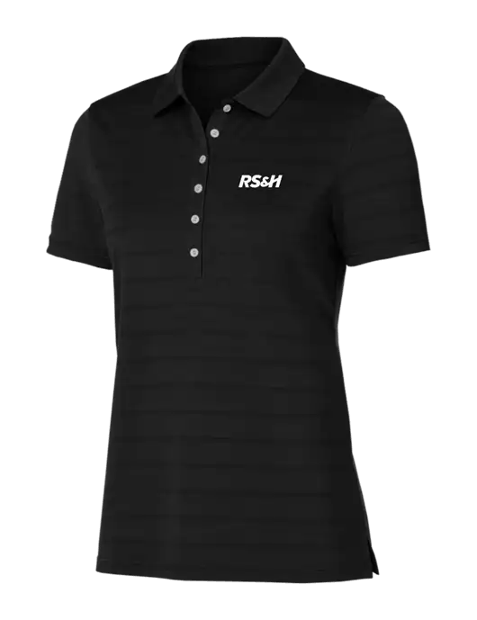 Callaway Womens Black Ventilated Polo w/RS&H Logo