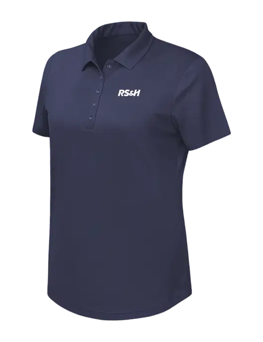Callaway Womens Birdseye Navy Polo w/RS&H Logo