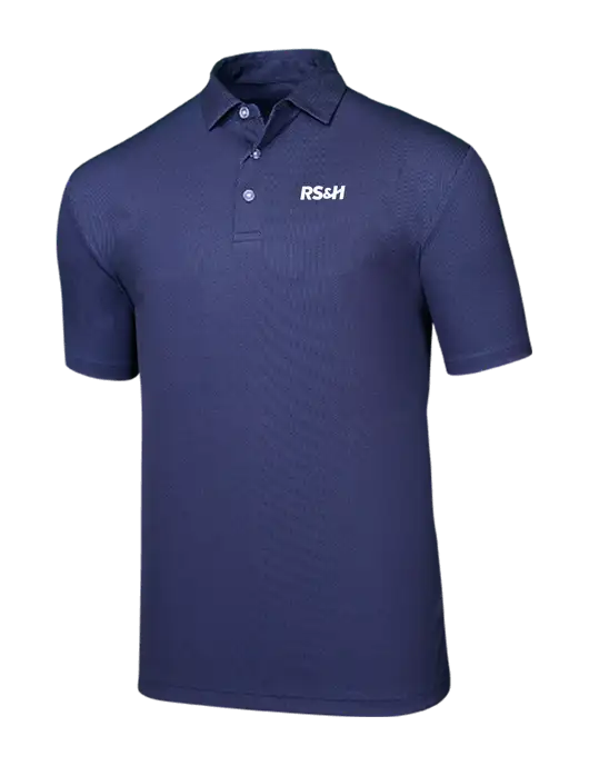 Callaway Birdseye Navy Polo w/RS&H Logo