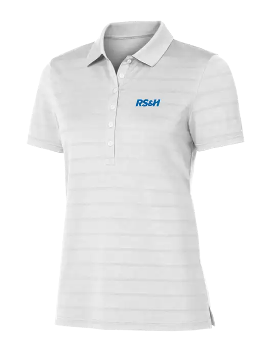 Callaway Womens Bright White Ventilated Polo w/RS&H Logo