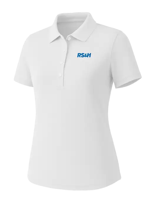 Callaway Womens Core Bright White Performance Polo w/RS&H Logo