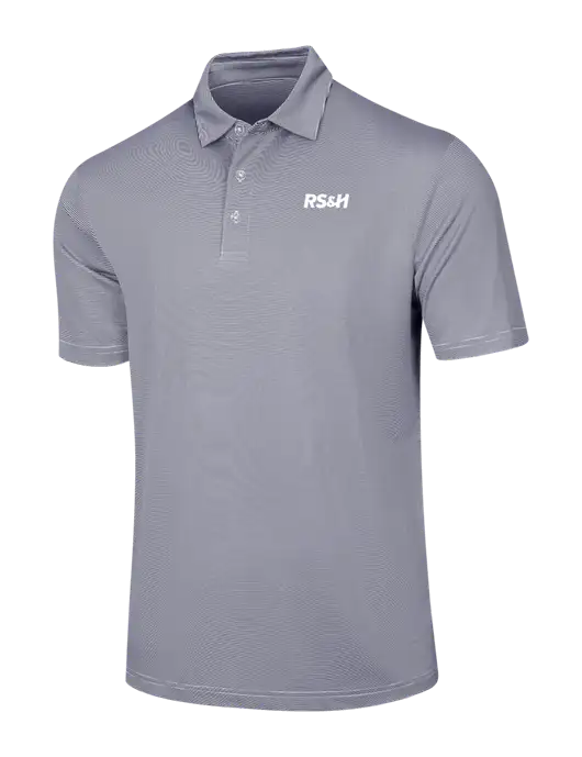 Callaway Navy Fine Line Stripe Polo w/RS&H Logo