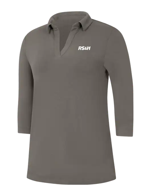 Womens Dark Grey Luxe Knit Tunic w/RS&H Logo