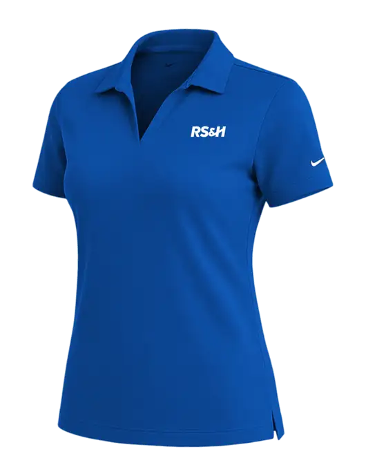 NIKE Royal Womens Dri-Fit Micro Pique Polo w/RS&H Logo