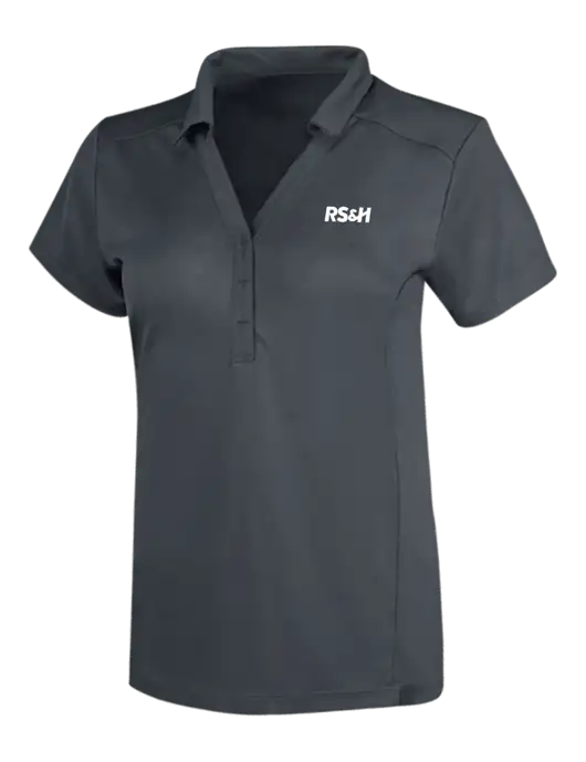 OGIO Dark Grey Womens Framework Polo w/RS&H Logo