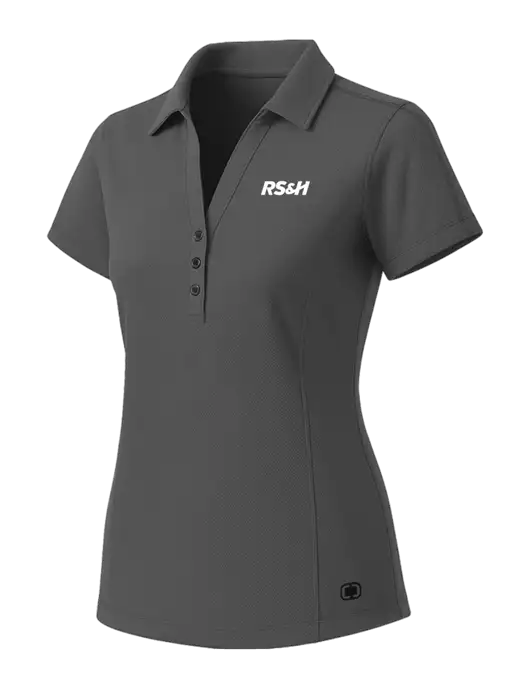 OGIO Womens Medium Grey ONYX Polo w/RS&H Logo