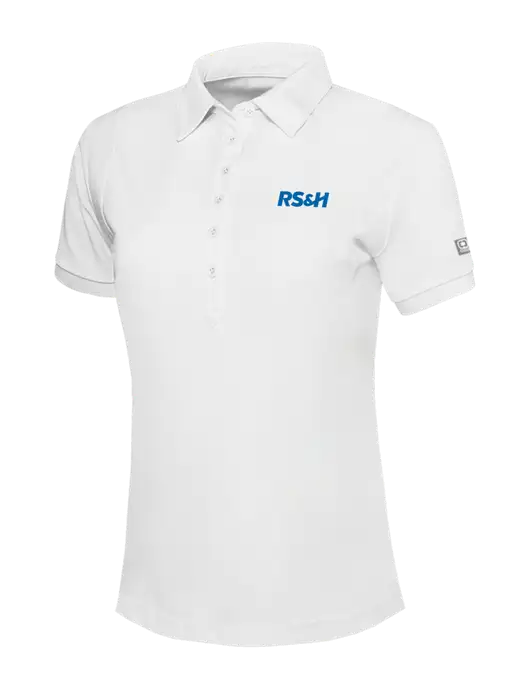 OGIO Womens Bright White Jewel Polo w/RS&H Logo