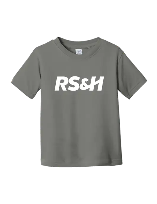 Rabbit Skins Charcoal Toddler Fine Jersey Tee w/RS&H Logo