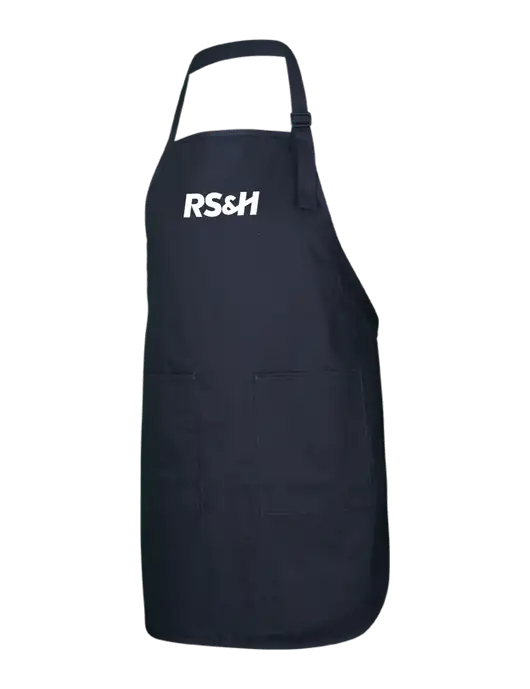Full-Length Black Apron With Pockets w/RS&H Logo