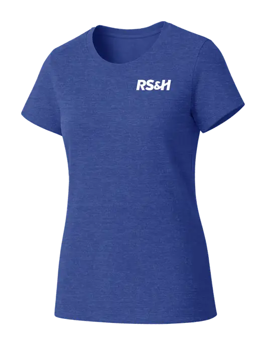 Womens Seriously Soft Royal Frost T-Shirt w/RS&H Logo