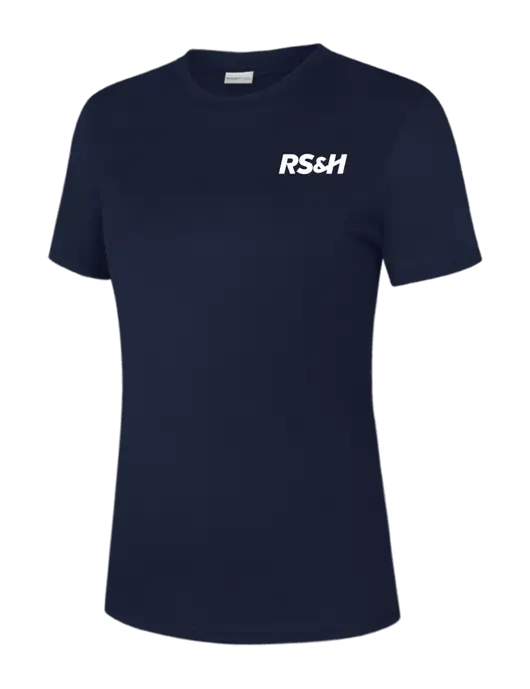 Womens Navy PosiCharge Competitor Tee w/RS&H Logo