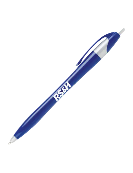 Novella Navy/Silver Corporate Pen- Blue Ink w/RS&H Logo
