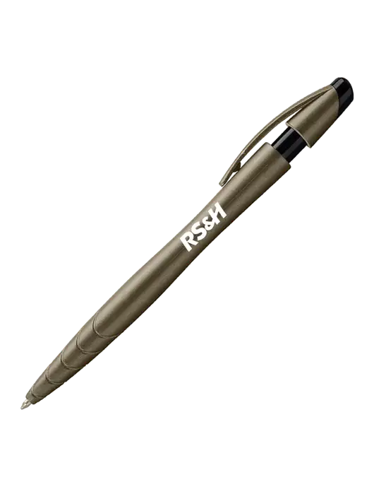 Awali Grey Metallic Pen - Black Ink w/RS&H Logo