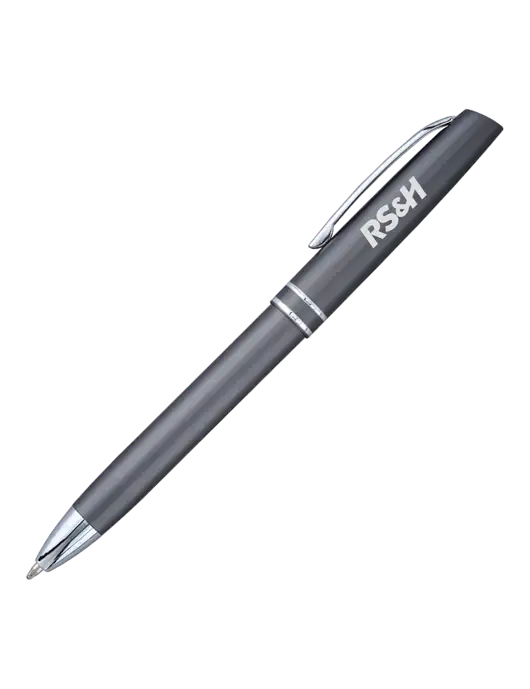 Gunmetal Anguilla Black Ink Pen w/RS&H Logo