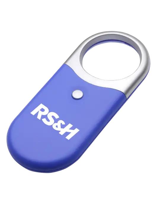 Compact Blue Magnifier Light w/RS&H Logo