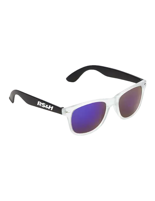 Key West Black Mirrored Sunglasses w/RS&H Logo