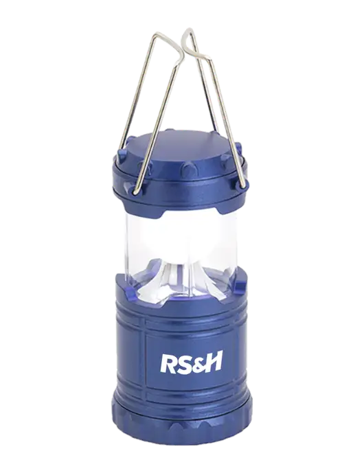 Blue Mini Retro Lantern w/RS&H Logo