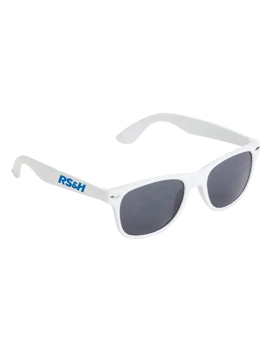 Daytona White Sunglasses w/RS&H Logo