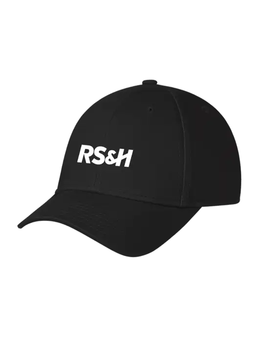 Black Structured Cap Hook & Loop w/RS&H Logo