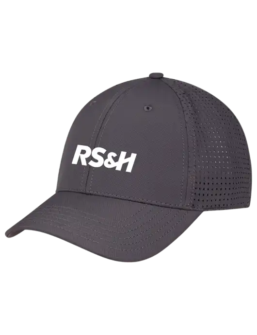 Charcoal Performance Stretchable Cap Hook & Loop w/RS&H Logo