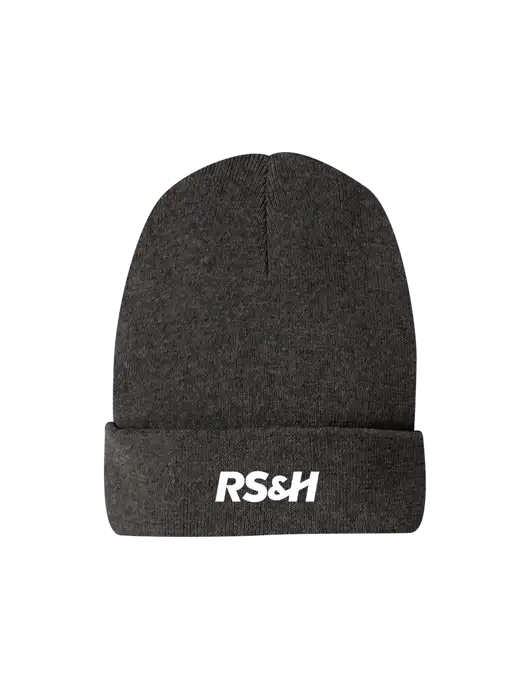 Recycled Charcoal Heather Beanie w/RS&H Logo