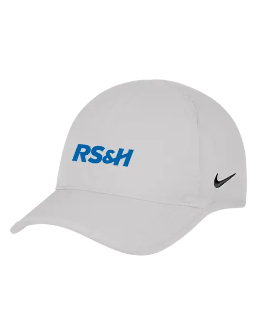 Nike White Featherlight Cap w/RS&H Logo