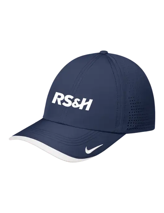 Nike Navy/White Dri-FIT Perforated Performance Cap w/RS&H Logo