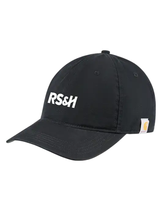 Carhartt Black Cotton Canvas Cap w/RS&H Logo
