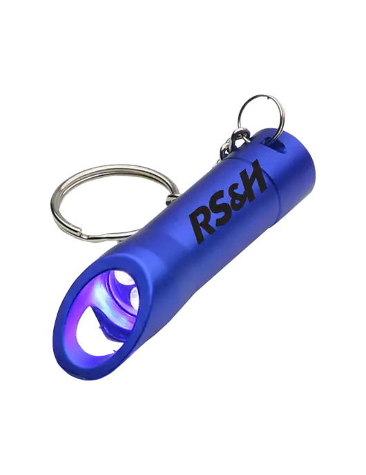 Royal Pocket LED Flashlight with Bottle Opener & Keychain w/RS&H Logo