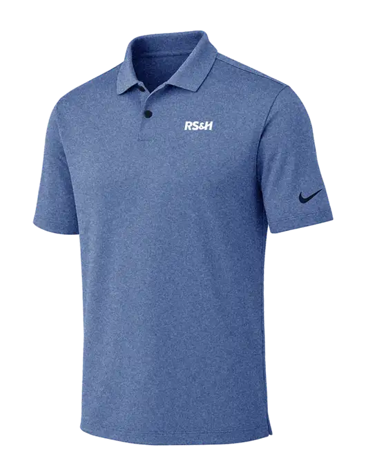 Nike Dark Royal Heather Dri-FIT Vapor Polo w/RS&H Logo