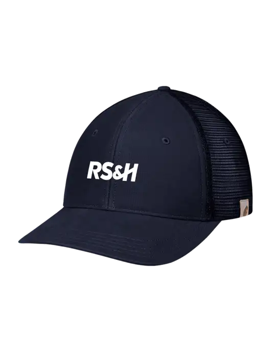 Carhartt Navy Canvas Trucker Cap w/RS&H Logo