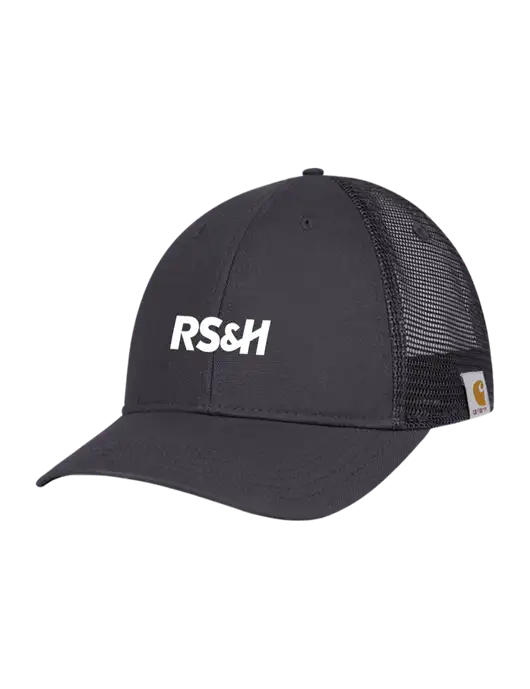 Carhartt Dark Grey Canvas Trucker Cap w/RS&H Logo