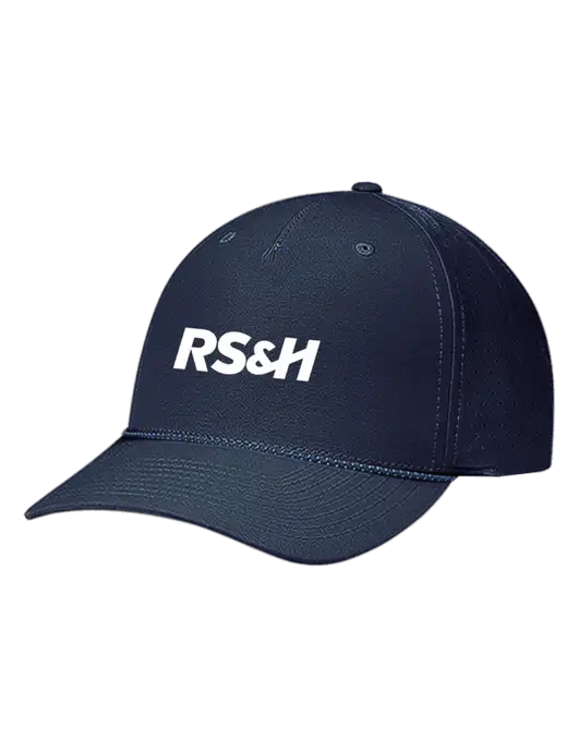 Richardson Laser Perf Performance Dark Navy/Navy-Grey-Blue Rope Cap w/RS&H Logo