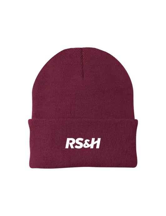 Maroon Knit Cap w/RS&H Logo