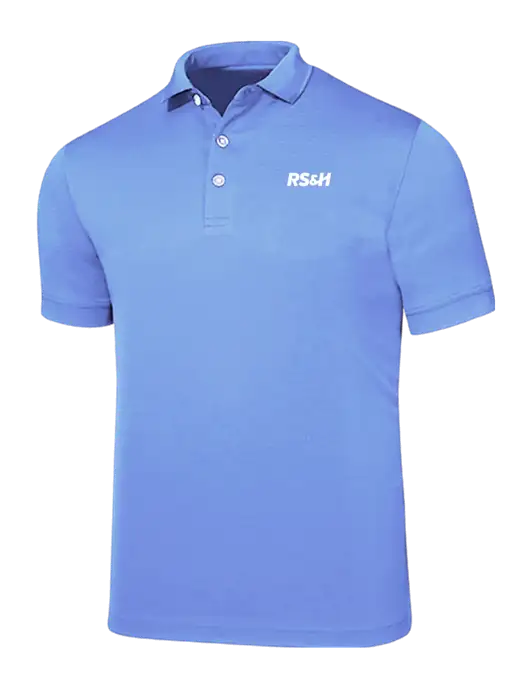 Callaway Ottoman Light Blue Polo w/RS&H Logo