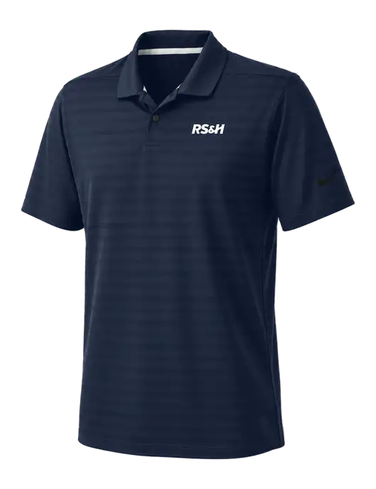 Nike Navy Dri-FIT Vapor Jacquard Polo w/RS&H Logo