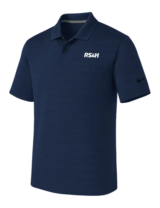 Nike Navy Dri-FIT Vapor Jacquard Polo w/RS&H Logo