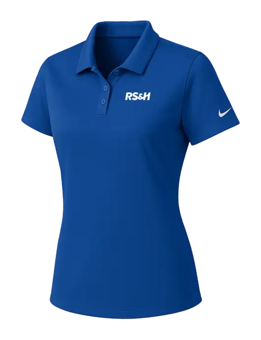 Nike Womens Dark Royal Dry Essential Solid Polo w/RS&H Logo