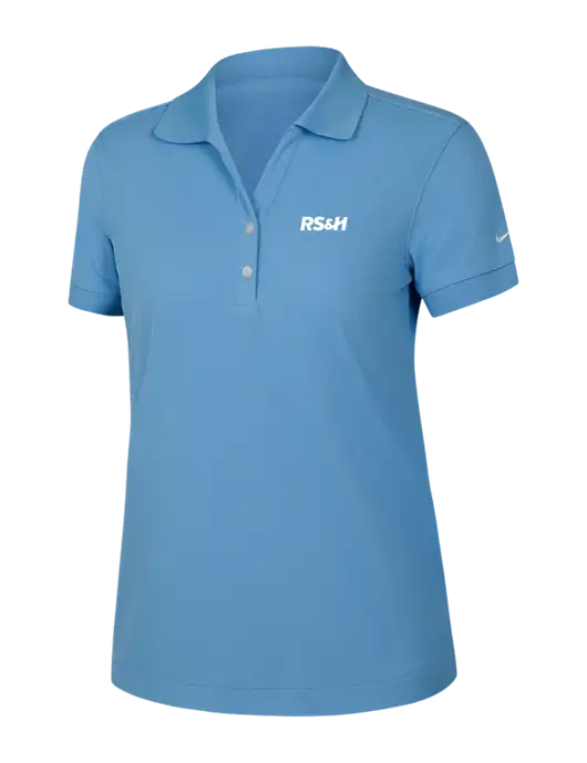 Nike Womens Dri-FIT Classic Light Blue Polo w/RS&H Logo