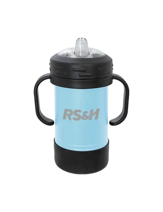 Polar Camel 10 oz Powder Coated Light Blue Sippy Cup w/RS&H Logo