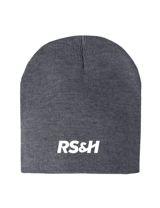 Dark Grey Heather Element Knit Beanie w/RS&H Logo
