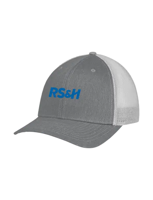 Richardson Adjustable Snapback Original 112 Trucker Cap Heather Grey w/Light Grey Mesh w/RS&H Logo