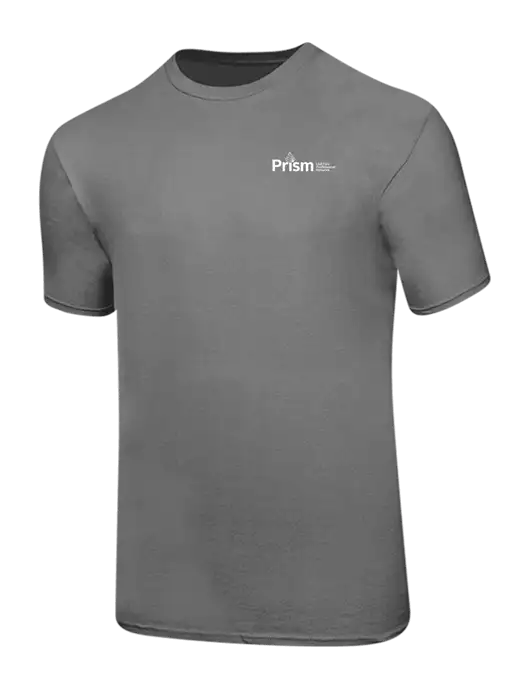 Ring Spun Medium Grey 4.5 oz T-Shirt w/RS&H Prism Logo