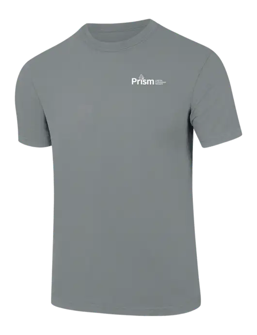Comfort Colors 6.1 oz Medium Grey Heavyweight Ring Spun T-Shirt w/RS&H Prism Logo