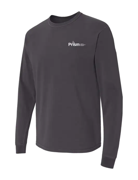 Comfort Colors Garment-Dyed Dark Grey Heavyweight Long Sleeve T-Shirt w/RS&H Prism Logo