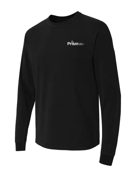 Comfort Colors Garment-Dyed Black Heavyweight Long Sleeve T-Shirt w/RS&H Prism Logo