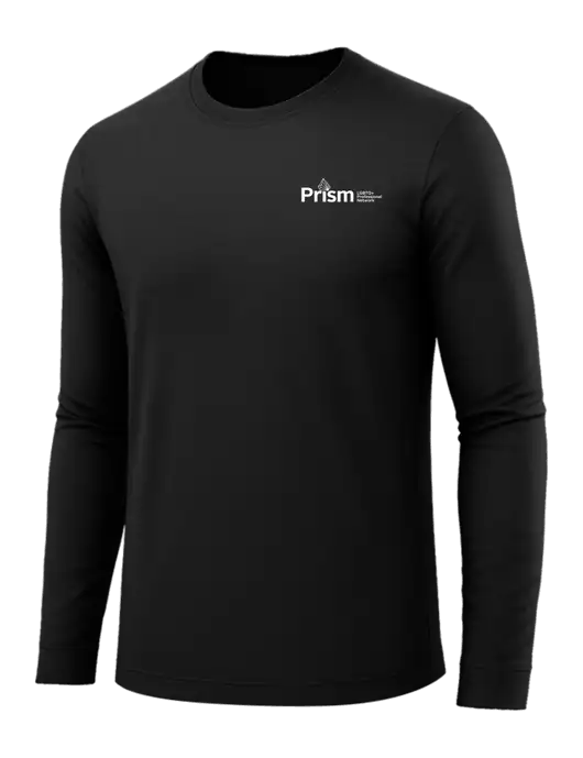 Long Sleeve Black PosiCharge Competitor Tee w/RS&H Prism Logo