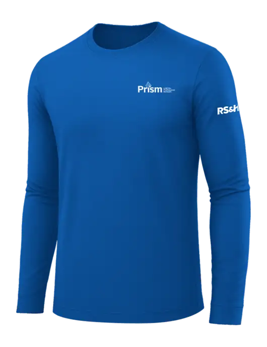 Long Sleeve Royal Blue PosiCharge Competitor Tee w/RS&H Prism Logo, RS&H Logo