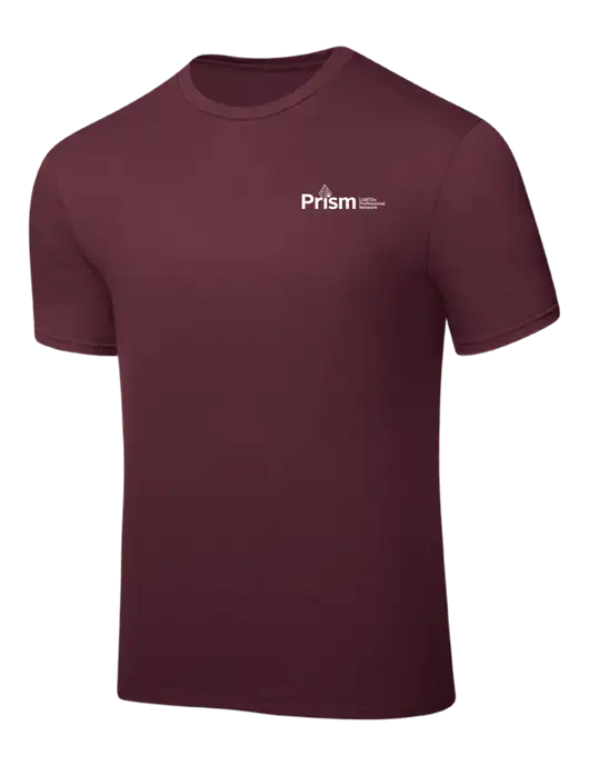 Maroon PosiCharge Competitor Tee w/RS&H Prism Logo